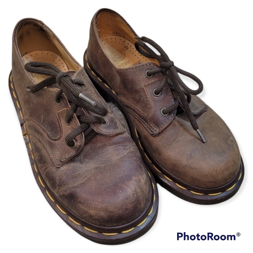 Dr. Marten''s Brown Leather Oxford Youth 1